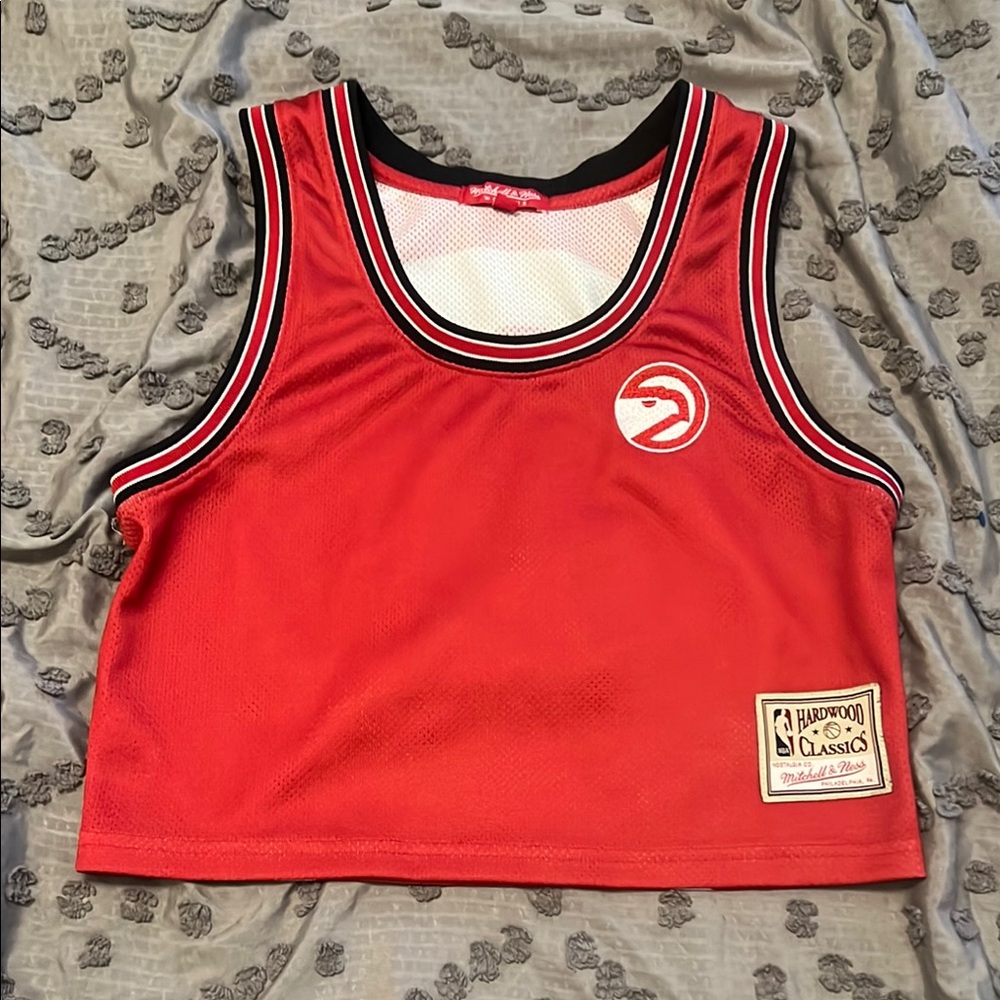 NBA Atlanta Hawks Red Basketball Crop Top